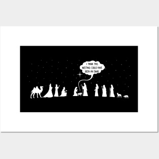 Funny Christmas Nativity Men Women Meme Dad Joke Christmas Posters and Art